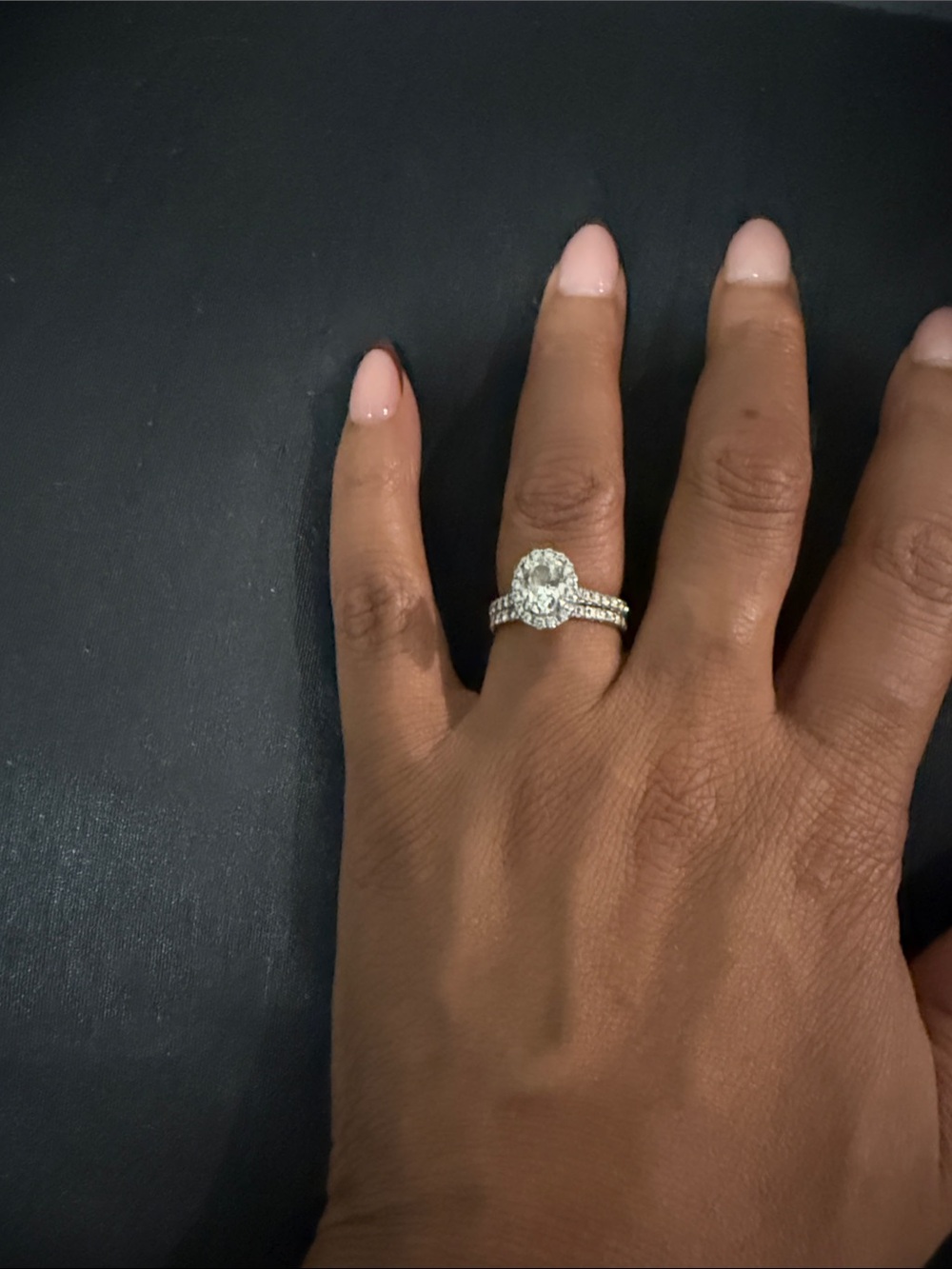 Classic Halo Diamond Engagement Ring in White Gold - White